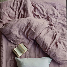 Load image into Gallery viewer, 100% French Flax Linen Bedding Oeko-tex Nature 3 pcs set French Linen Duvet Cover Set Stone Washed Bedding Set Flax Bedsheet