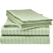 Load image into Gallery viewer, 100% Pure Linen White Hotel Bedding White Stripe Flat Sheet Cotton And King Size Comforter Set Luxury Bed Bedding