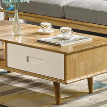 Load image into Gallery viewer, 2024 hot sale nordic style living furniture log color 1.2m wood coffee table in low price