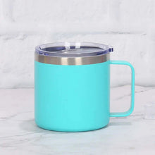 Load image into Gallery viewer, 12oz 14oz Double Wall Vacuum Travel Mug Stainless Steel Insulated Coffee Mug with Handle
