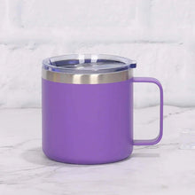 Load image into Gallery viewer, 12oz 14oz Double Wall Vacuum Travel Mug Stainless Steel Insulated Coffee Mug with Handle
