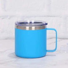 Load image into Gallery viewer, 12oz 14oz Double Wall Vacuum Travel Mug Stainless Steel Insulated Coffee Mug with Handle
