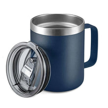 Load image into Gallery viewer, 12oz 14oz Double Wall Vacuum Travel Mug Stainless Steel Insulated Coffee Mug with Handle
