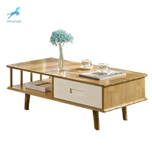 Load image into Gallery viewer, 2024 hot sale nordic style living furniture log color 1.2m wood coffee table in low price
