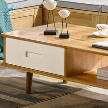 Load image into Gallery viewer, 2024 hot sale nordic style living furniture log color 1.2m wood coffee table in low price
